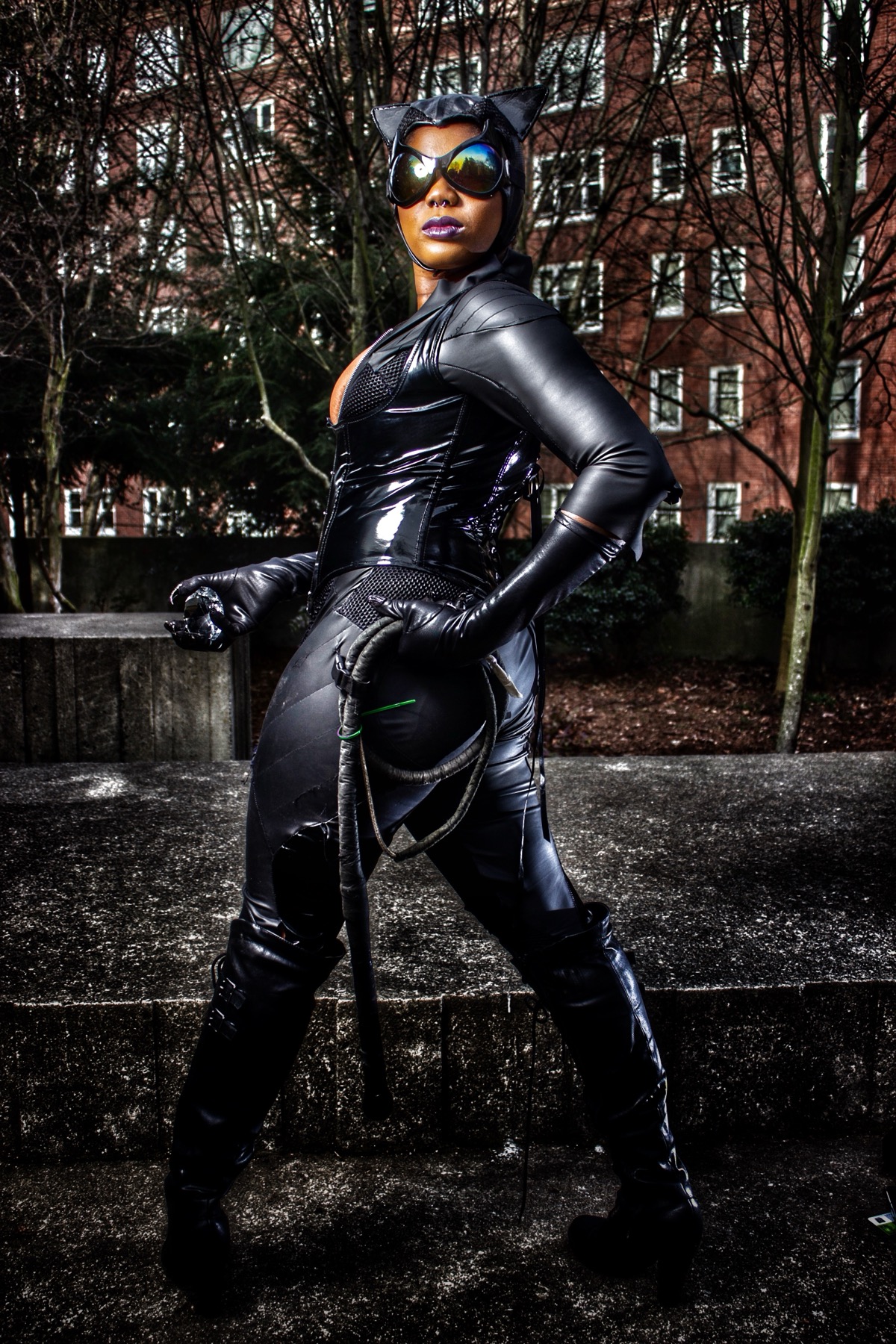 Night cat antihero portrait